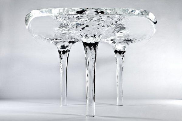 Liquid Glacial Table by Zaha Hadid