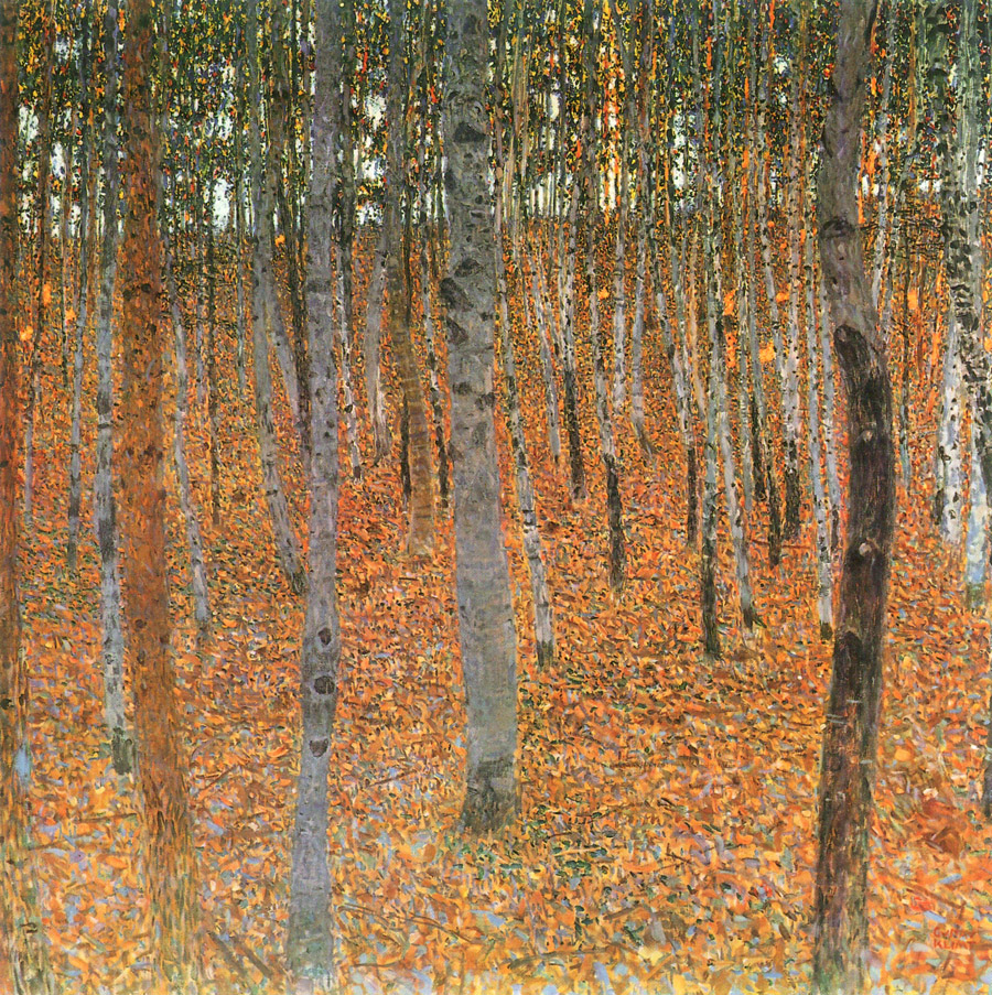 Gustav Klimt Beech forest