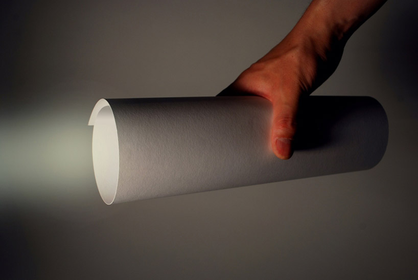 Paper LED torch light: Kazuhiro Yamanaka
