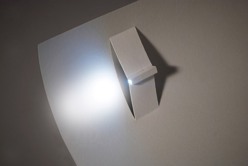 Paper LED torch light: Kazuhiro Yamanaka