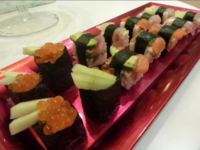 ricetta arredoeconvivio sushi e sashimi con rice cube