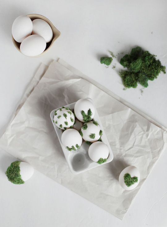 DIY Moss Design Eggs » The Merrythought