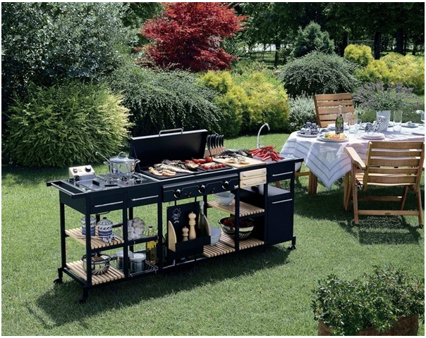 Barbecues professionale a gas BST Magnum bistecchiera centrale